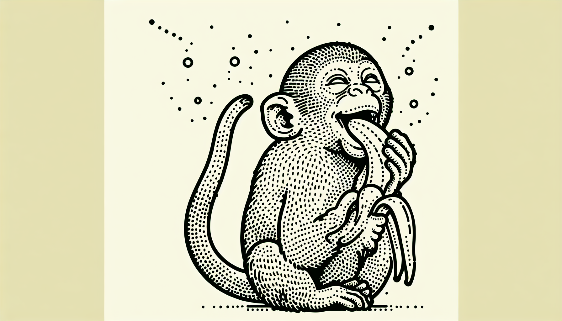 a monkey eat a banana