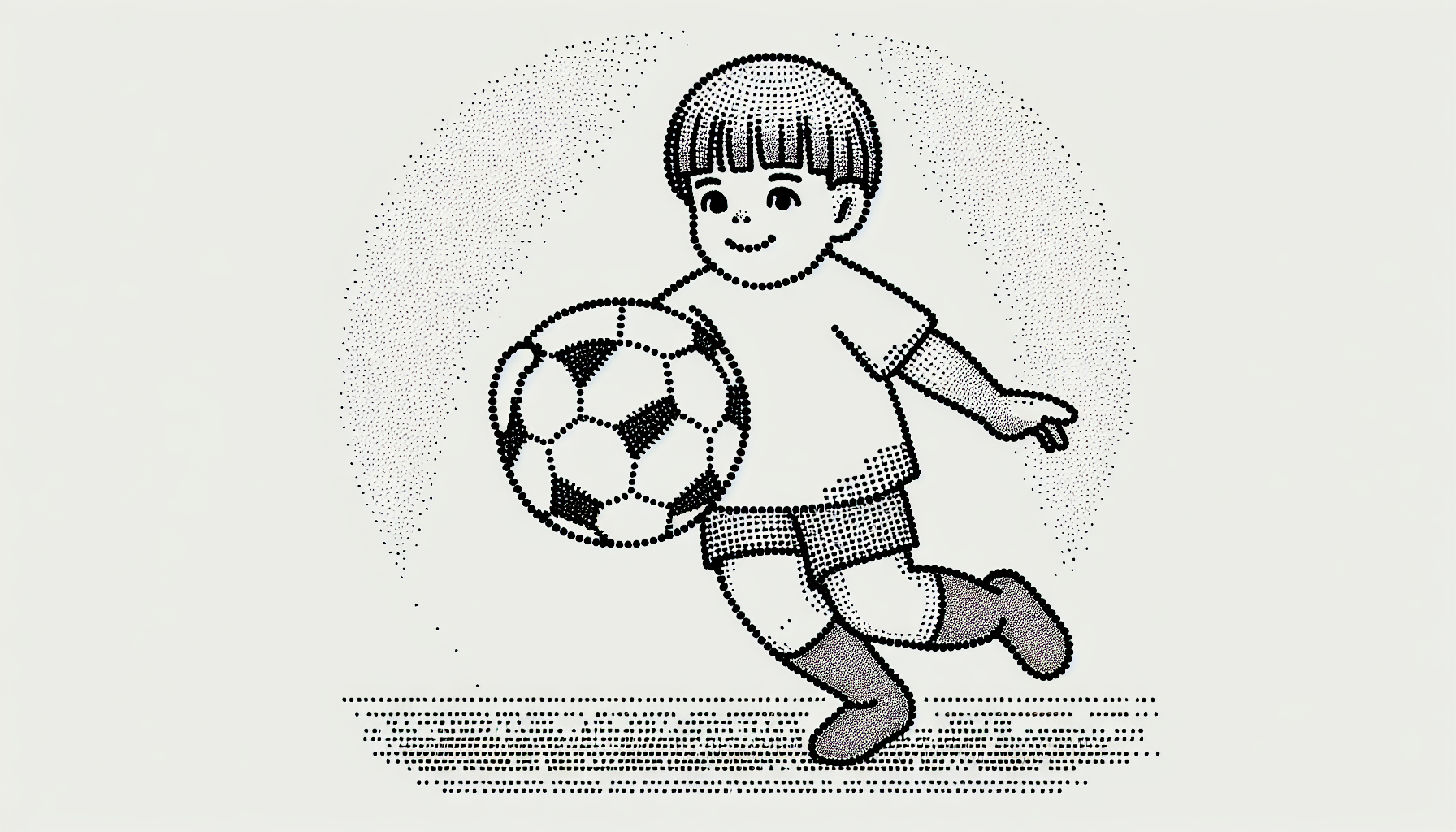 a boy play a ball